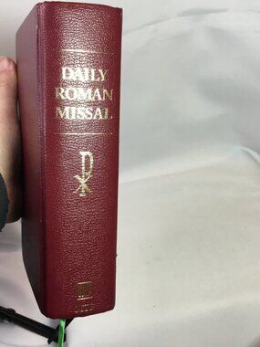 Daily Roman Missal Hardcover Burgundy MTF 6th Edition 2004 HC Large Print Red